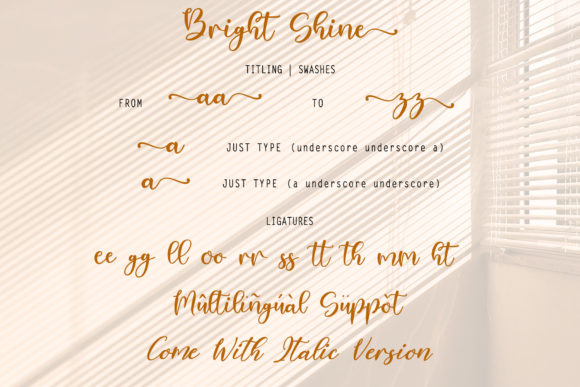 Bright Shine Font Poster 8
