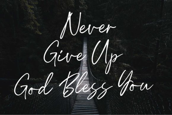 Bright Signature Font Poster 6