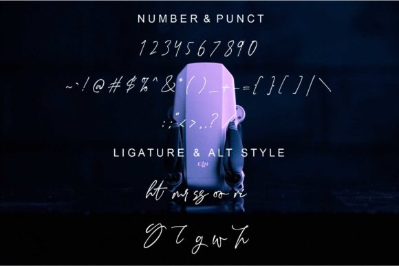 Bright Signature Font Poster 9