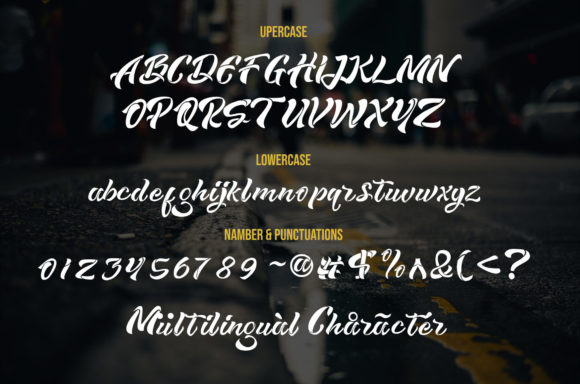 Brightoria Font Poster 2