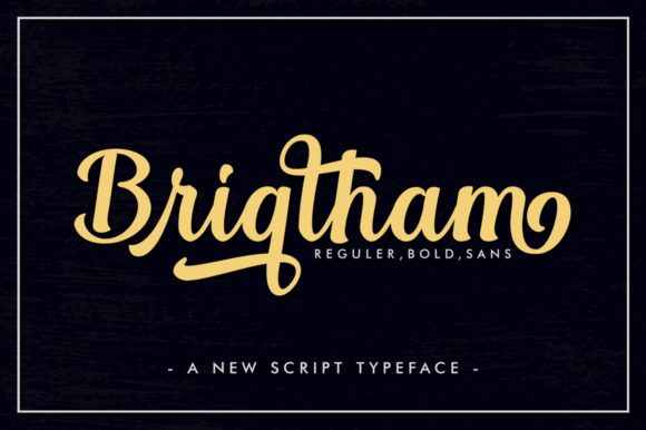 Brigtham Font Poster 1