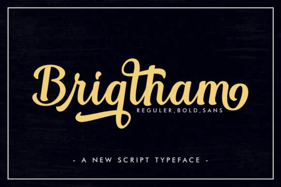 Brigtham Font Brigtham Font Poster 1