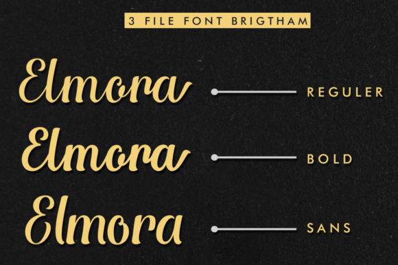 Brigtham Font Poster 4