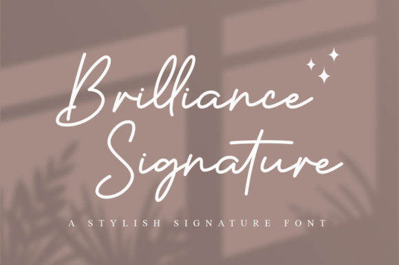 Brilliance Signature Font Poster 1