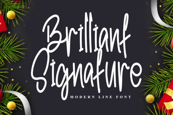 Brilliant Signature Font Poster 1