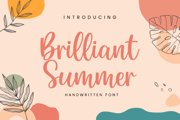 Brilliant Summer Font Poster 1