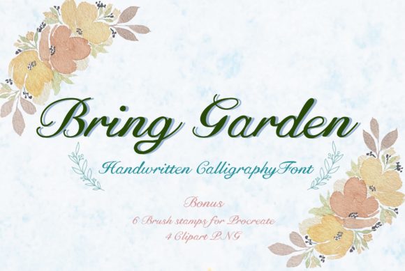 Bring Garden Font Poster 1