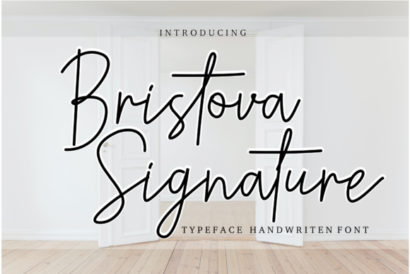 Bristova Signature Font Poster 1