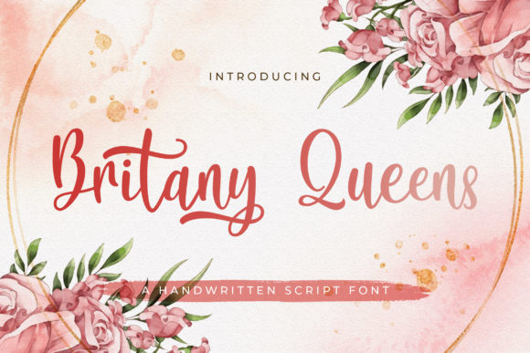 Britany Queens Font Poster 1