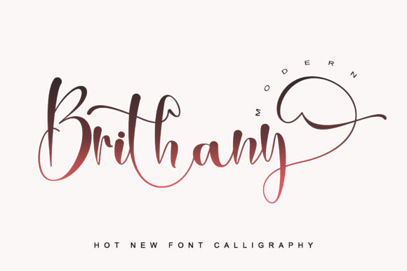 Brithany Font Poster 1