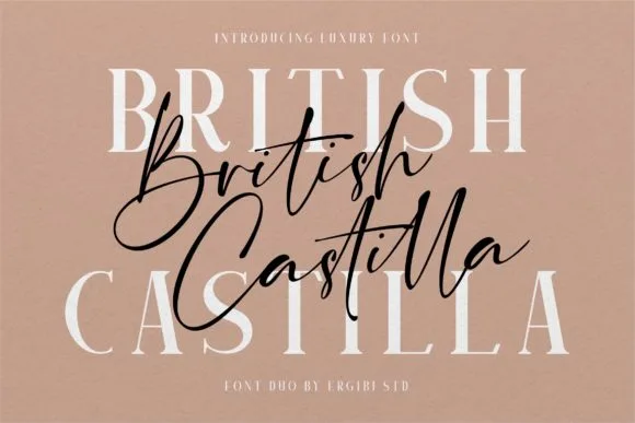 British Castilla Font British Castilla Font Poster 1