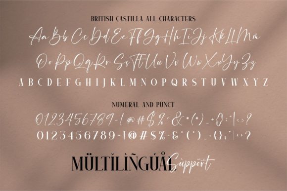 British Castilla Font Poster 11