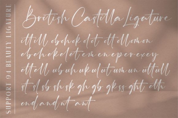 British Castilla Font Poster 8