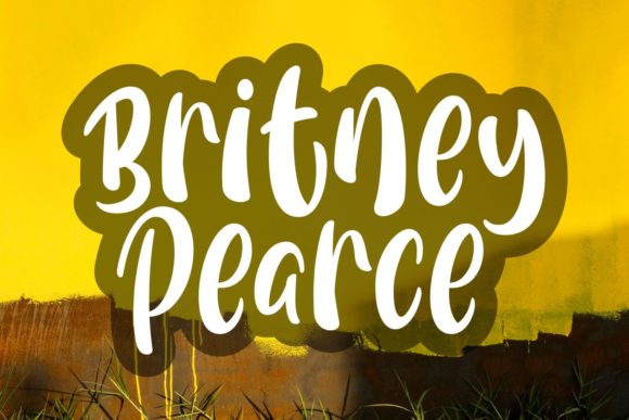 Britney Pearce Font Poster 1