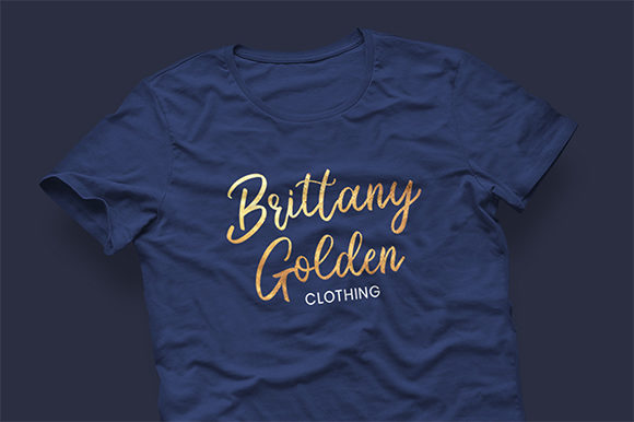 Brittany Golden Font Poster 5