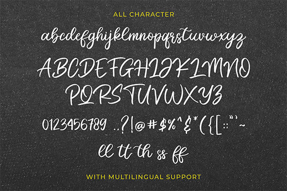 Brittany Golden Font Poster 6