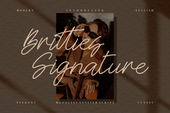Britties Signature Font Poster 1