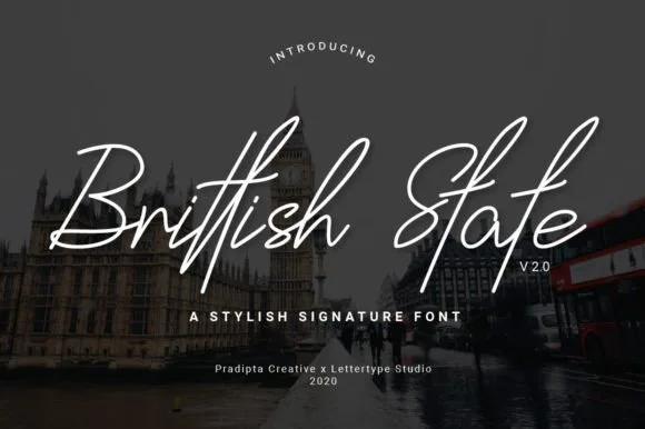 Brittish State Font Brittish State Font Poster 1