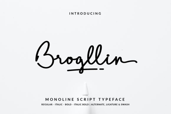 Brogllin Font Poster 1