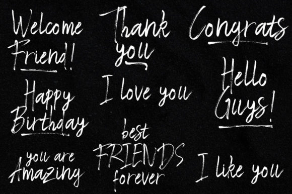 Broken Brush Font Poster 3