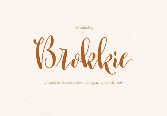 Brokkie Font Brokkie Font Poster 1