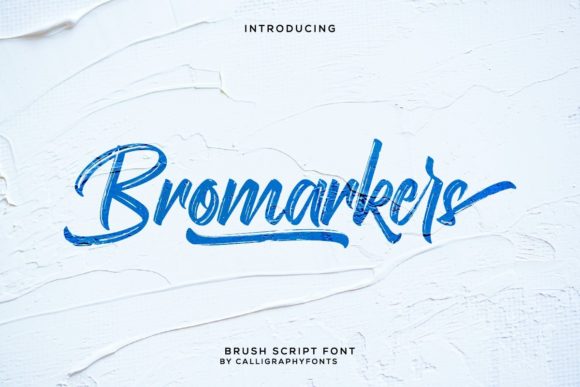 Bromarkers Font Poster 1