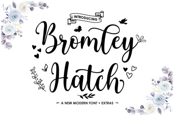 Bromley Hatch Script Font Poster 1