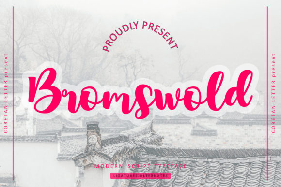 Bromswold Font Poster 1