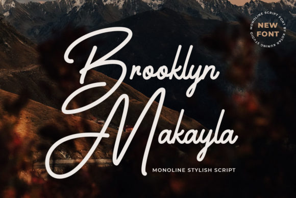 Brooklyn Makayla Font Poster 1
