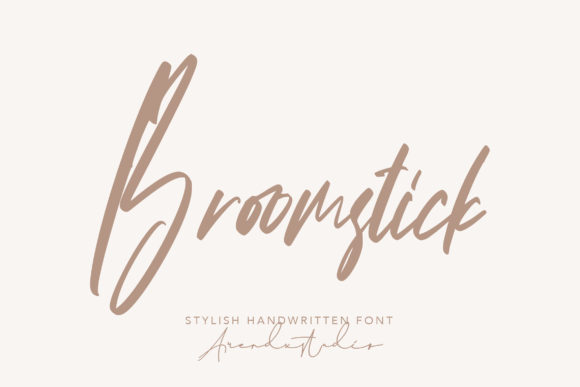 Broomstick Font Poster 1