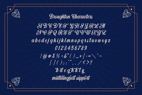 Broughton Font Poster 6