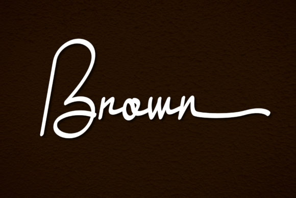 Brown Font Poster 1