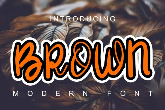 Brown Font Brown Font Poster 1