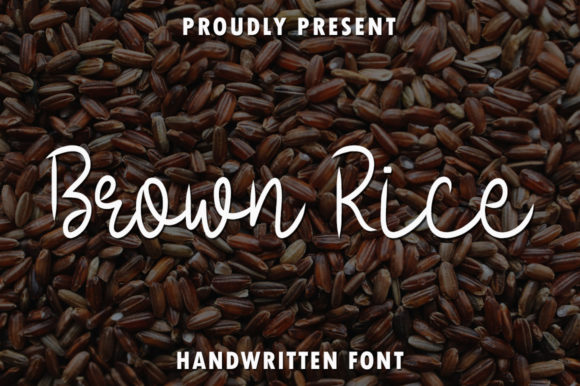 Brown Rice Font Poster 1