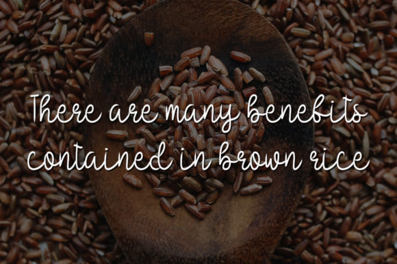 Brown Rice Font Poster 3