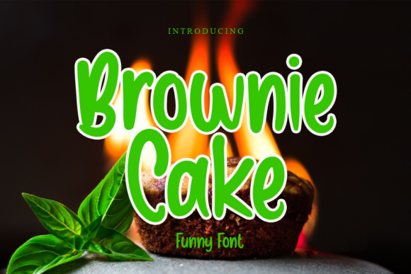 Brownie Cake Font Poster 1