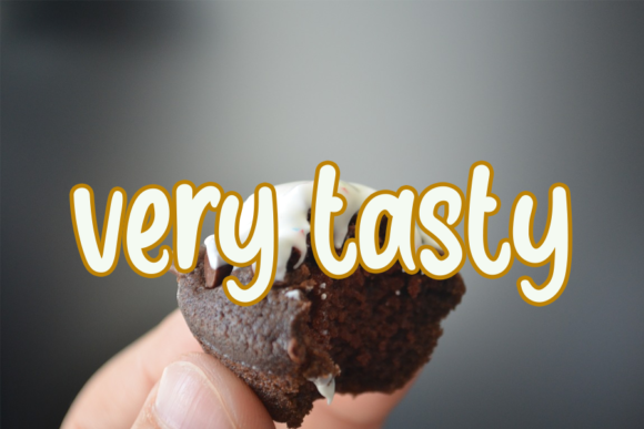 Brownie Cake Font Poster 3