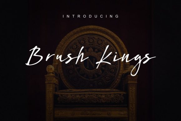 Brush Kings Font Poster 1