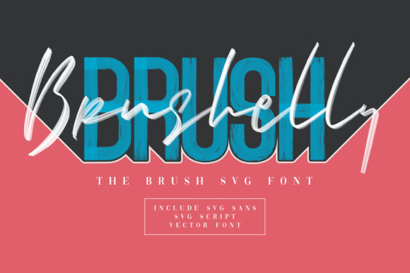 Brushelly Brush Font Poster 1