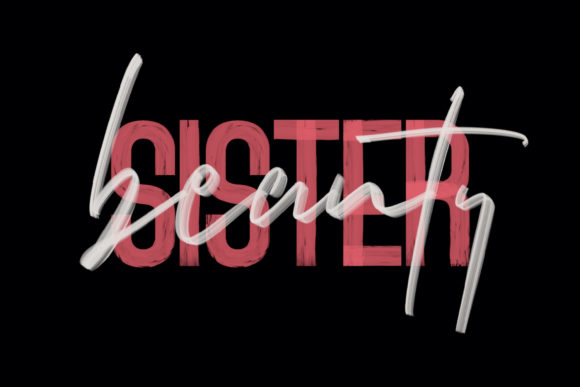 Brushelly Brush Font Poster 6