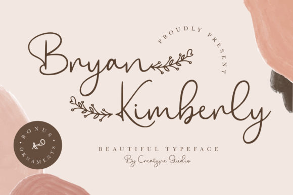 Bryan Kimberly Font Poster 1