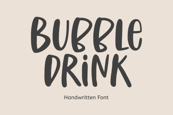 Bubble Drink Font Poster 1