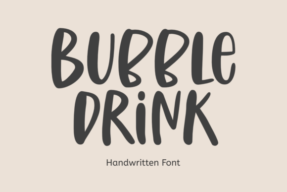 Bubble Drink Font Bubble Drink Font Poster 1