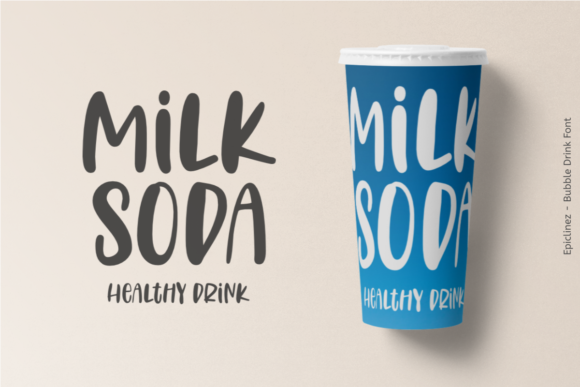 Bubble Drink Font Poster 3