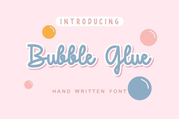 Bubble Glue Font Poster 1