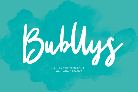 Bubllys Font Poster 1