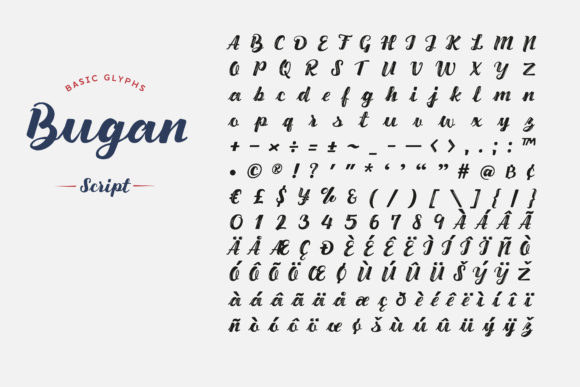 Bugan Script Font Poster 8