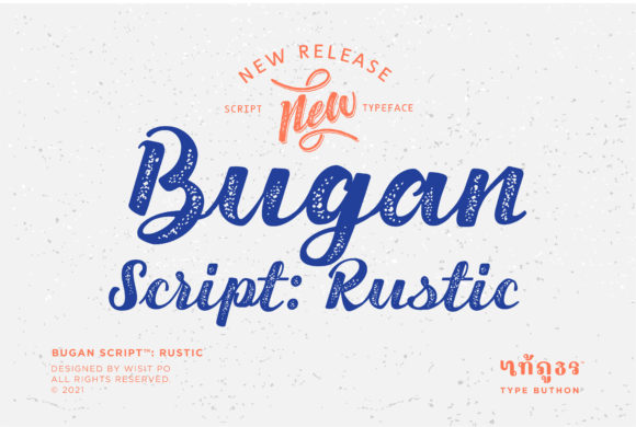 Bugan Script: Rustic Font Poster 1