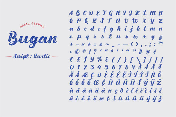 Bugan Script: Rustic Font Poster 9