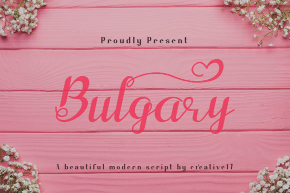 Bulgary Font Poster 1